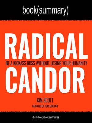 cover image of Radical Candor by Kim Scott--Book Summary